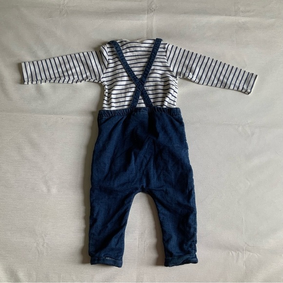 Nexbaby Blue Dinosaur Overalls for Kids two piece - Picture 2 of 7
